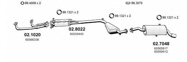 ASSO ART0004 Exhaust System